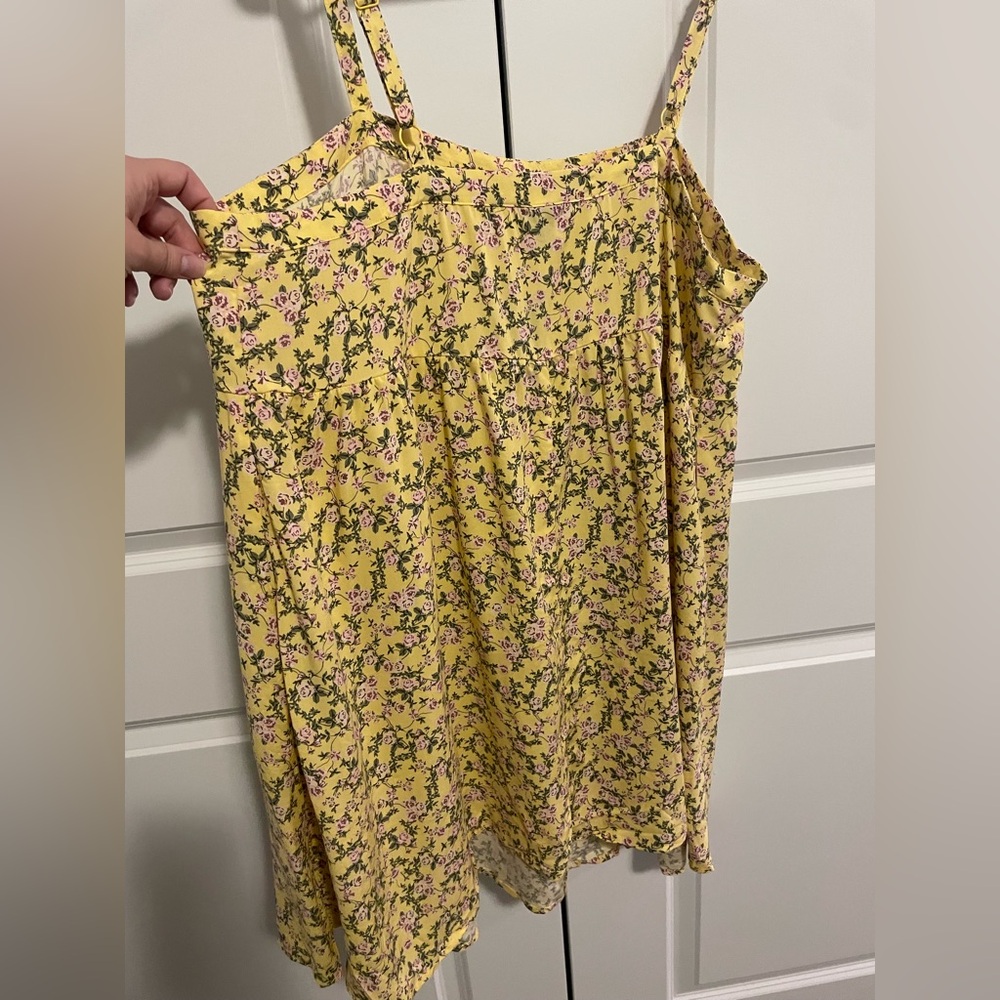 Torrid Yellow Floral Mini Dress - Picture 6 of 13